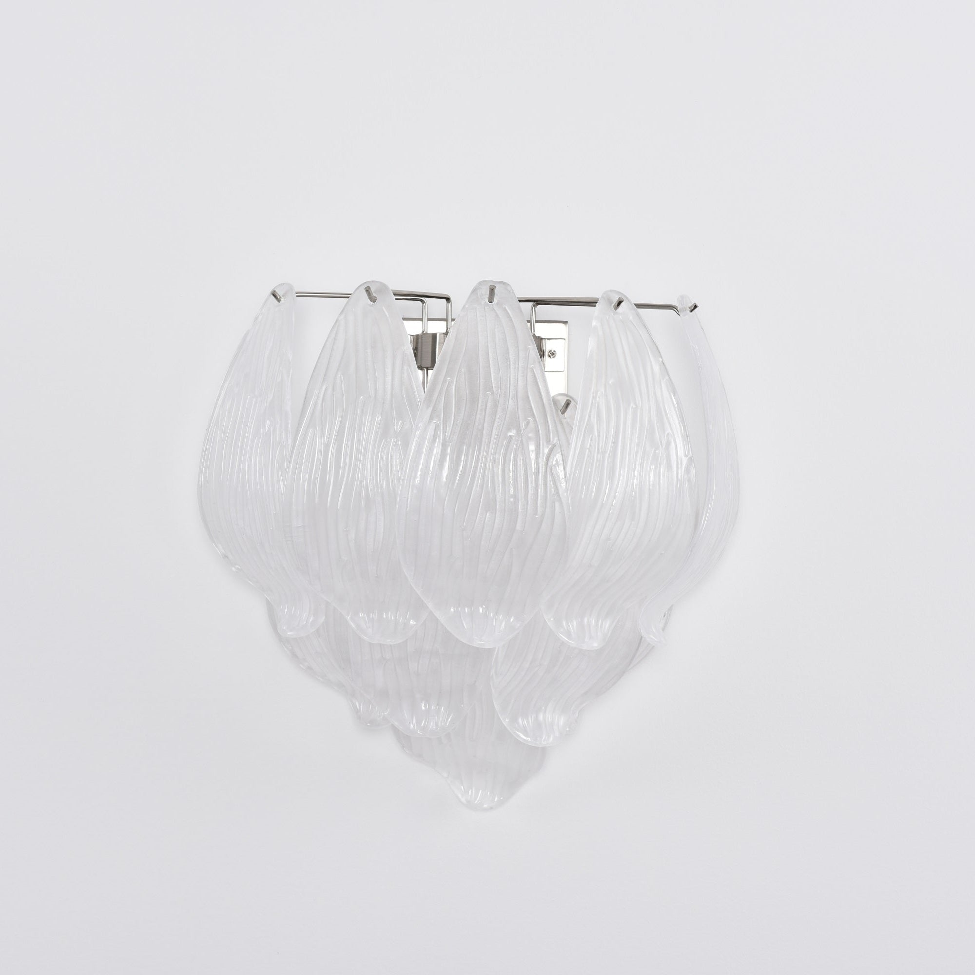 Aurora Applique Murale Murano Verre Pétale Givré Cascadant - Neutralighting