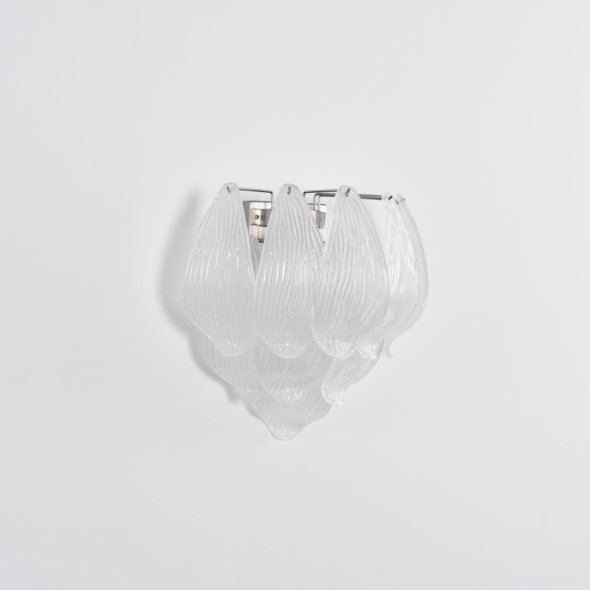 Aurora Applique Murale Murano Verre Pétale Givré Cascadant - Neutralighting