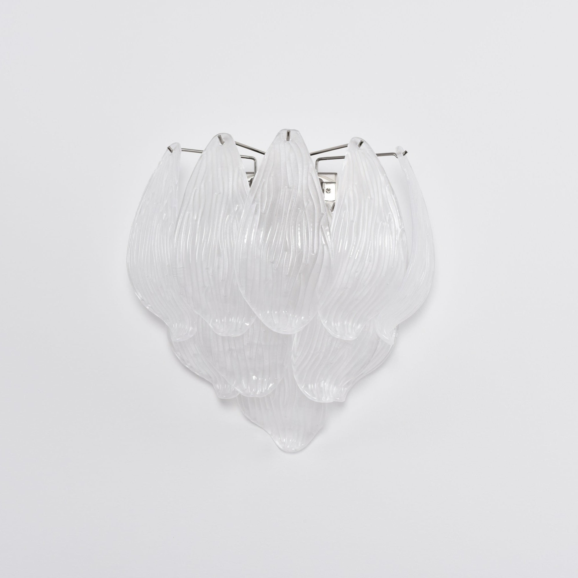 Aurora Applique Murale Murano Verre Pétale Givré Cascadant - Neutralighting