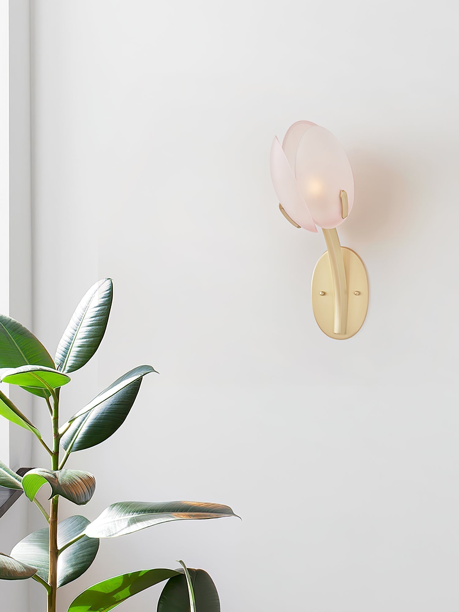 Orlantha Lampe Murale en Verre Art Nordic Bloom - Neutralighting