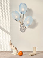 Orlantha Lampe Murale en Verre Art Nordic Bloom - Neutralighting