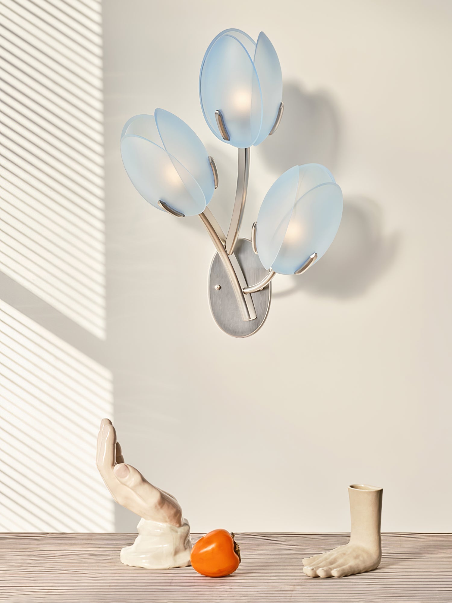 Orlantha Lampe Murale en Verre Art Nordic Bloom - Neutralighting