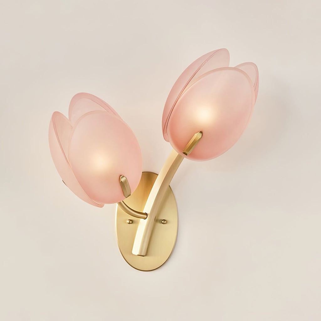 Orlantha Lampe Murale en Verre Art Nordic Bloom - Neutralighting