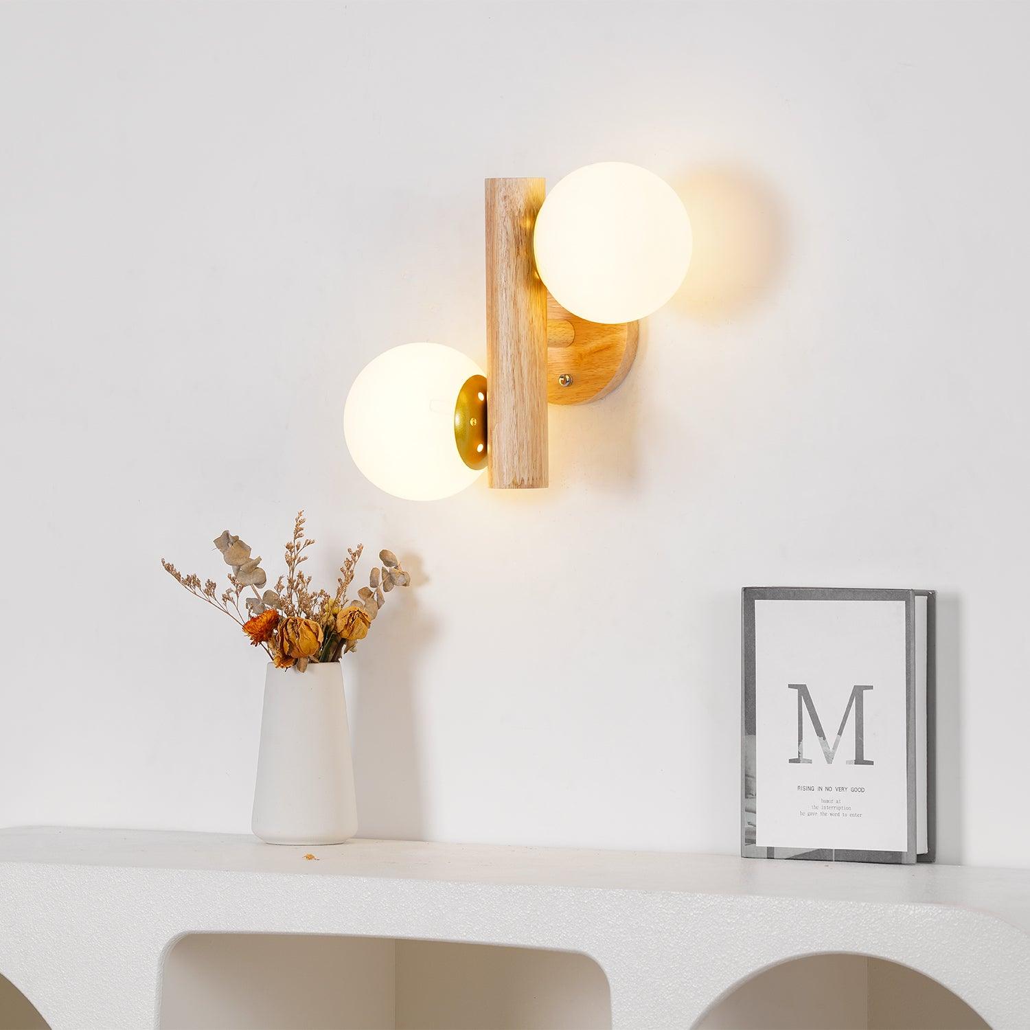 Vexorise Lampe Murale en Bois Scandinave - Neutralighting