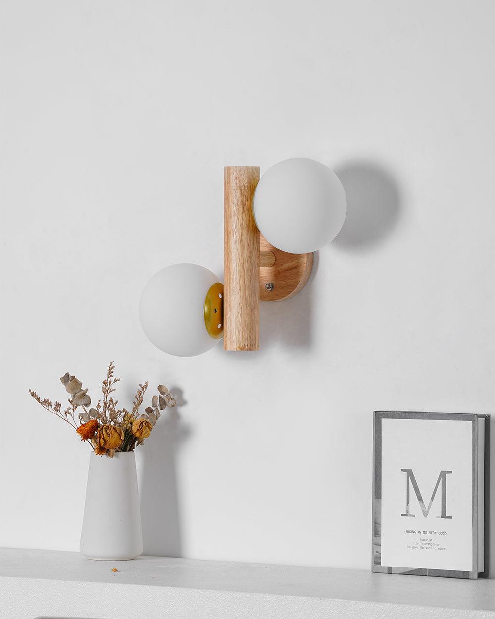 Vexorise Lampe Murale en Bois Scandinave - Neutralighting