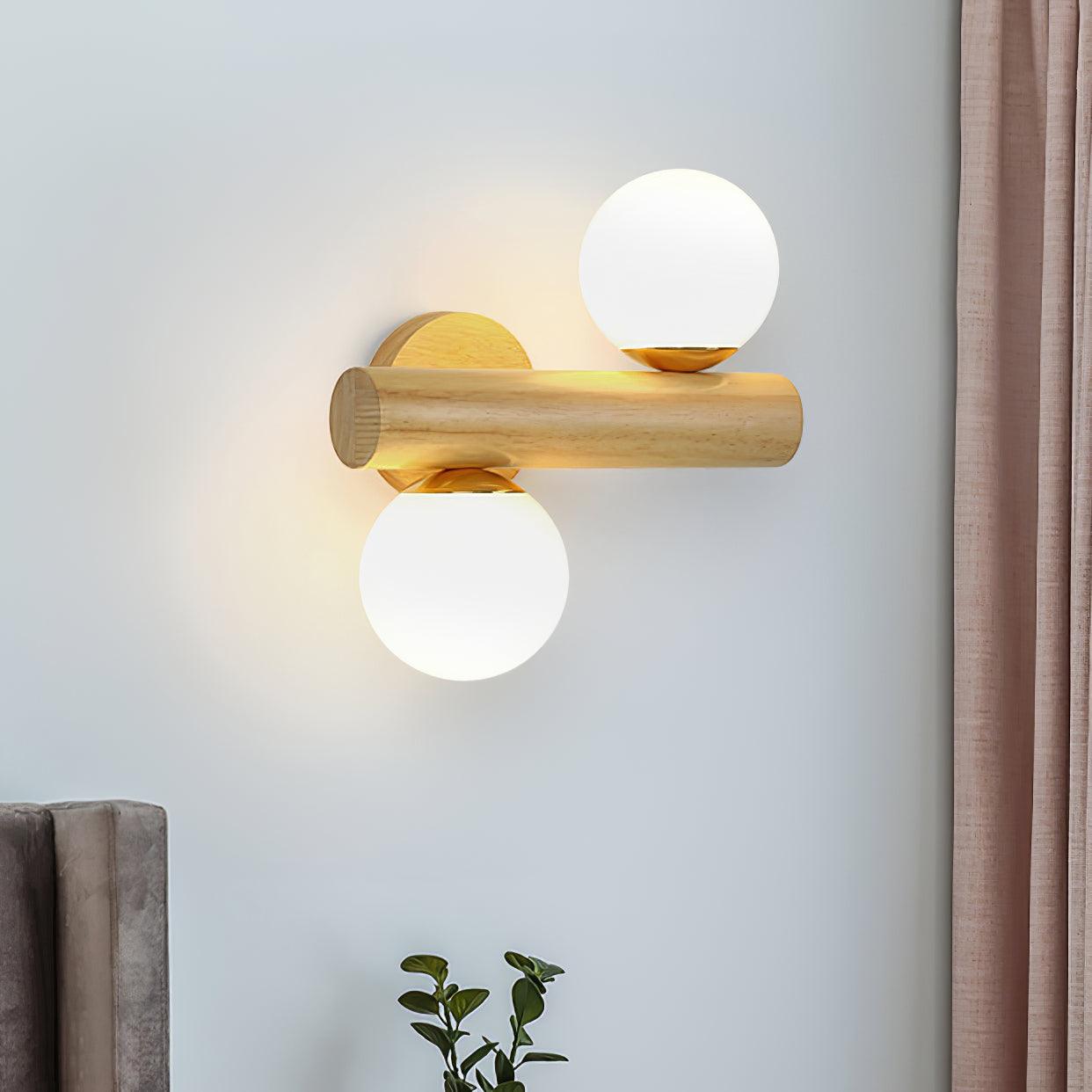 Vexorise Lampe Murale en Bois Scandinave - Neutralighting