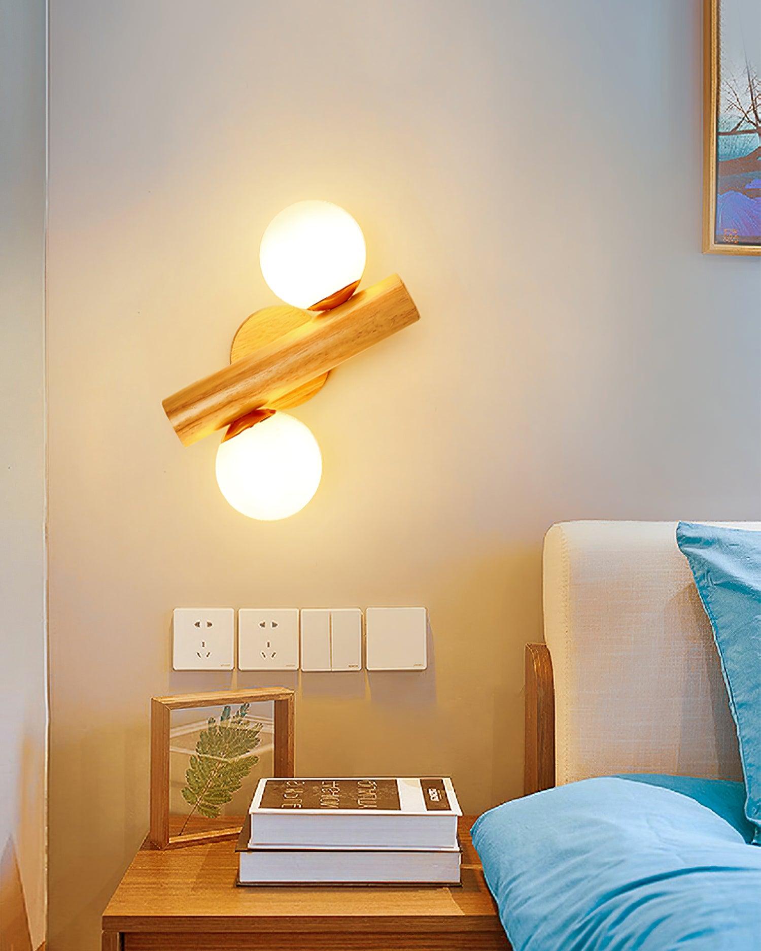 Vexorise Lampe Murale en Bois Scandinave - Neutralighting