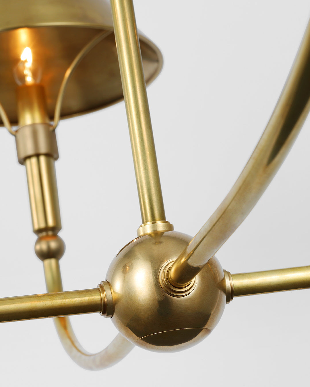 Turlington Lustre Laiton Métal Industriel Vintage - Neutralighting