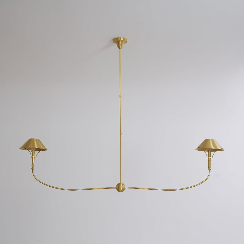 Turlington Lustre Laiton Métal Industriel Vintage - Neutralighting