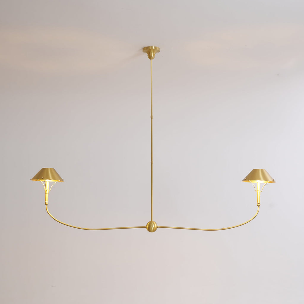 Turlington Lustre Laiton Métal Industriel Vintage - Neutralighting
