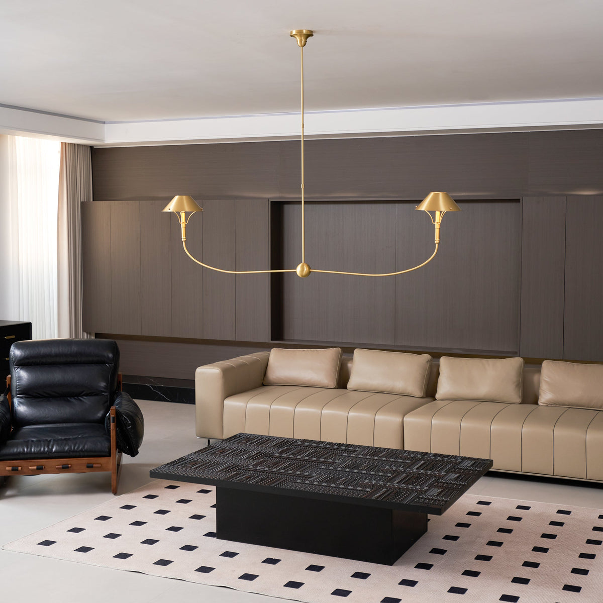 Turlington Lustre Laiton Métal Industriel Vintage - Neutralighting