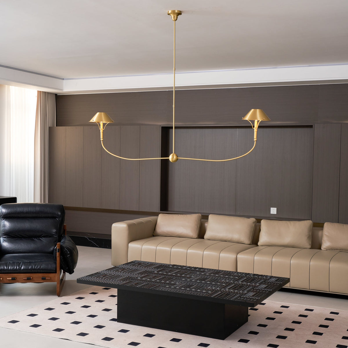 Turlington Lustre Laiton Métal Industriel Vintage - Neutralighting