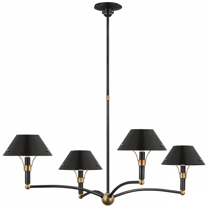 Turlington Lustre Laiton Métal Industriel Vintage - Neutralighting