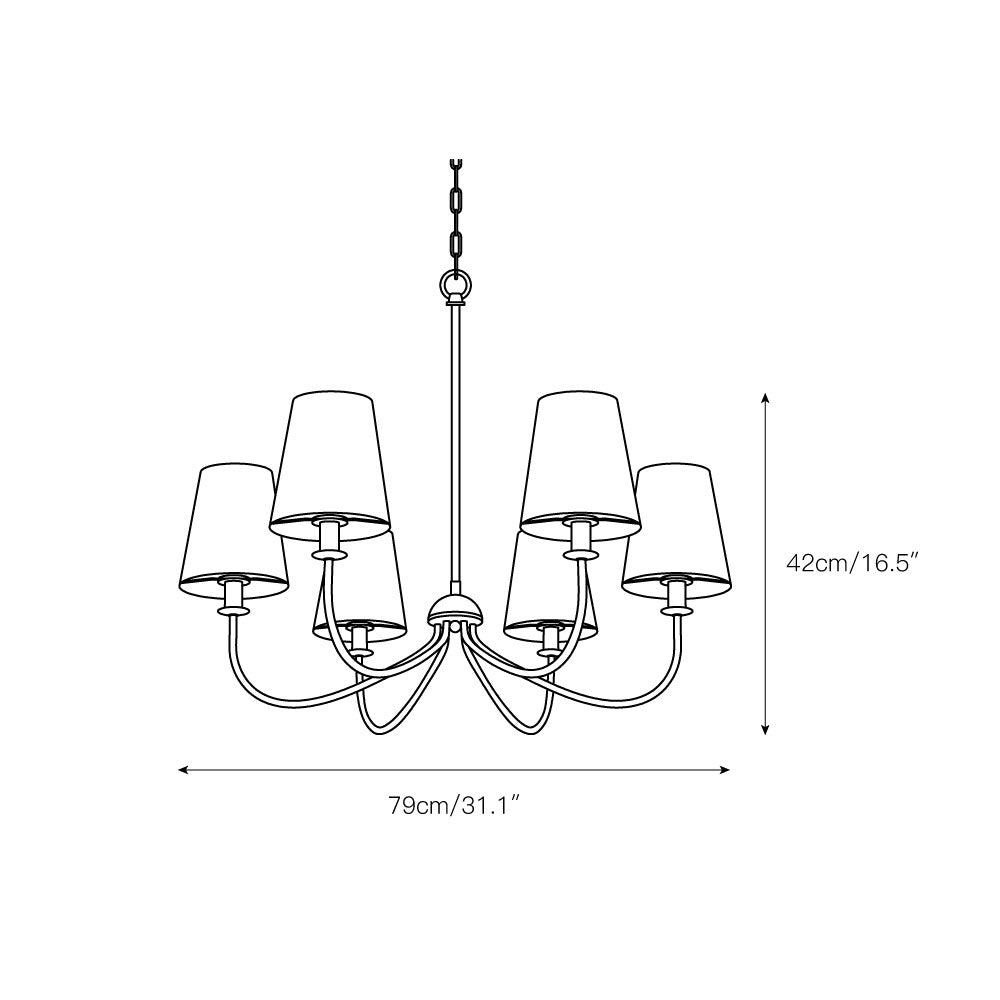 Icarisra Lustre Laiton Tissu Industriel Vintage - Neutralighting