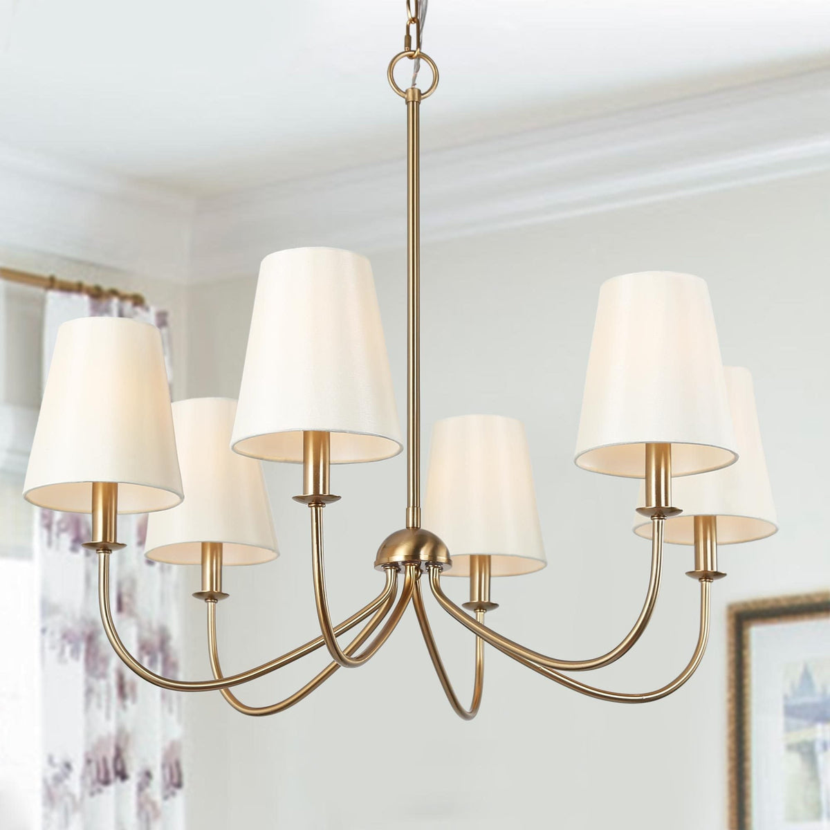Icarisra Lustre Laiton Tissu Industriel Vintage - Neutralighting