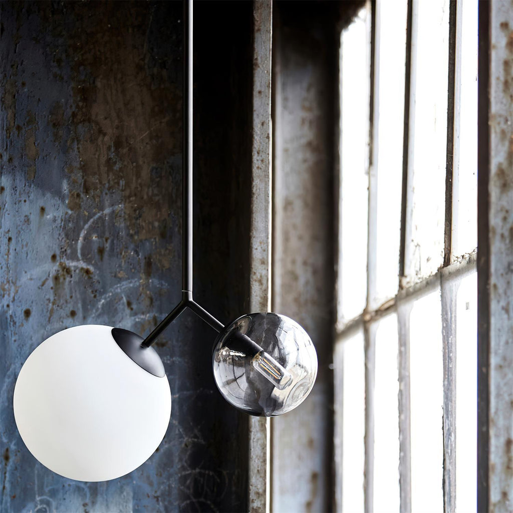 Twis Lampe Pendante Verre Dépoli Fumé Minimaliste - Neutralighting