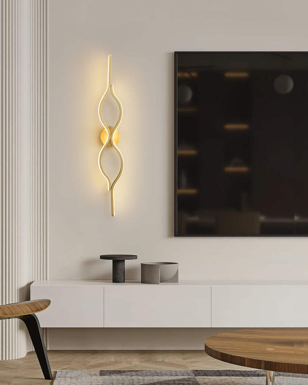 Myvenen Classique Torsade Laiton Applique Lumière - Neutralighting