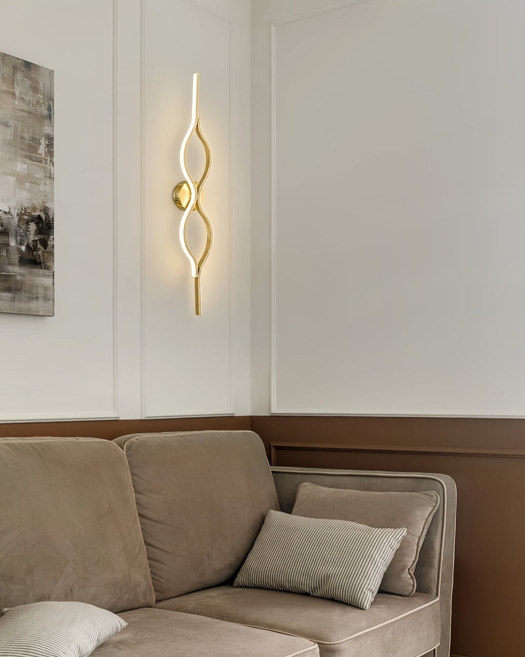 Myvenen Classique Torsade Laiton Applique Lumière - Neutralighting