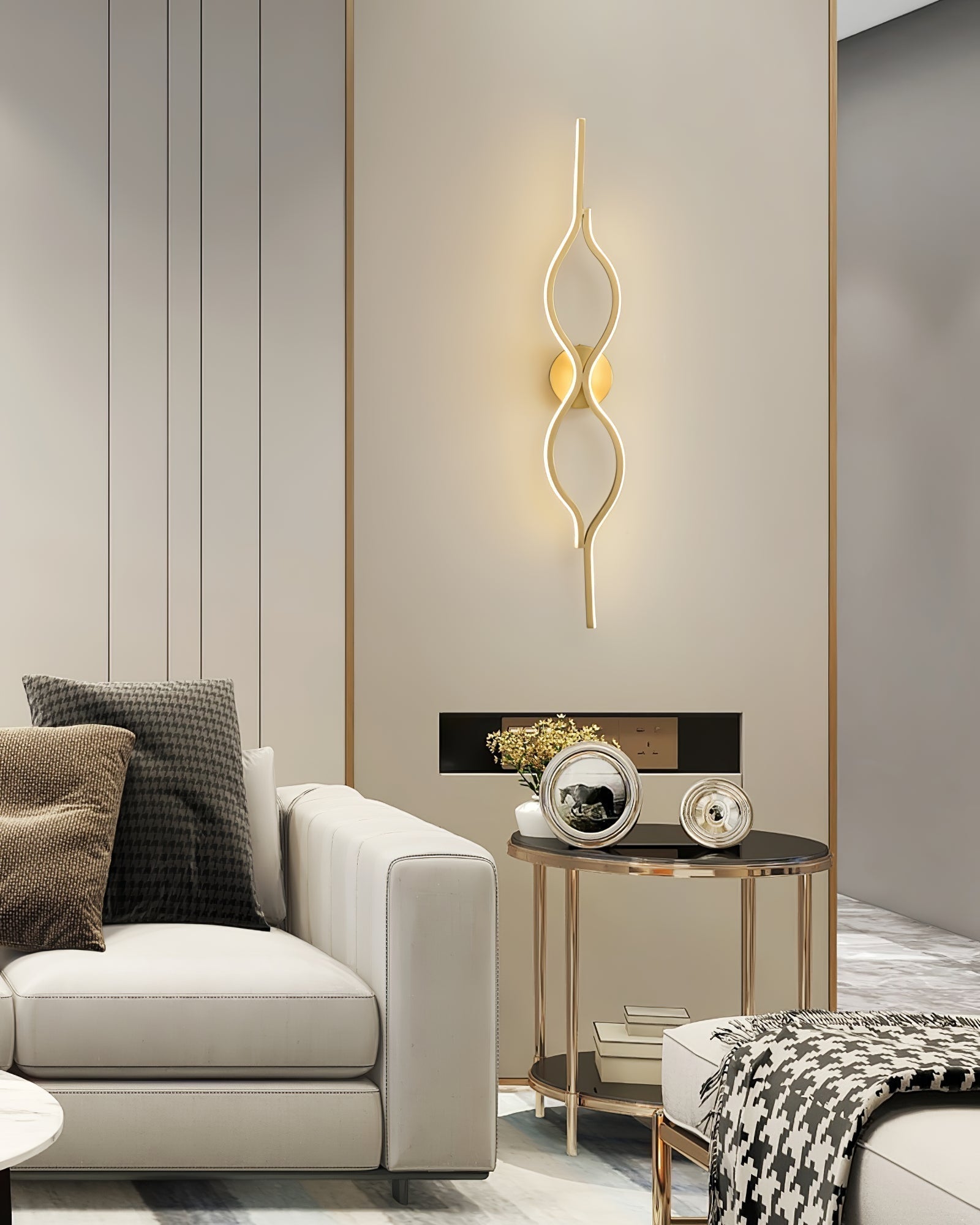 Myvenen Classique Torsade Laiton Applique Lumière - Neutralighting