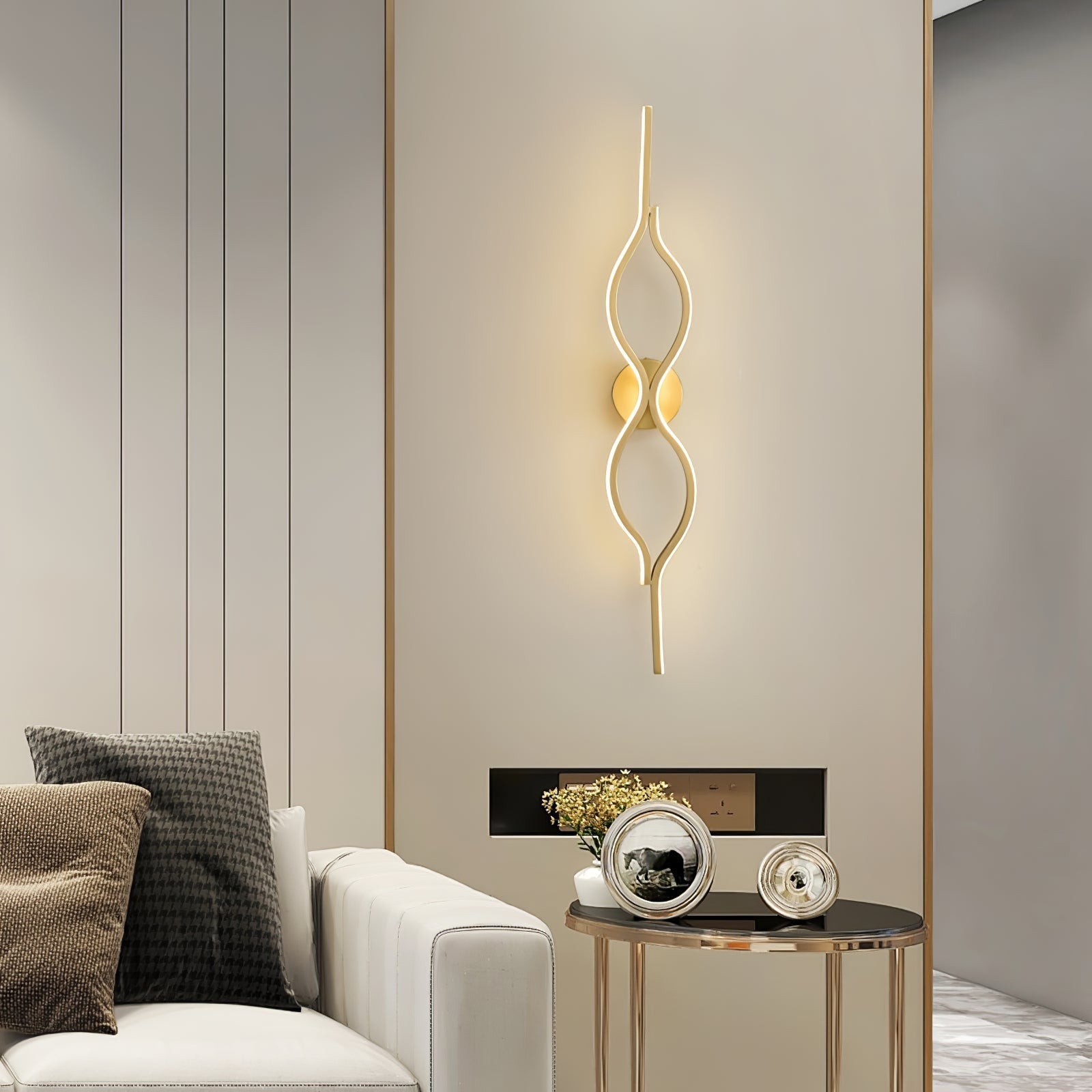 Myvenen Classique Torsade Laiton Applique Lumière - Neutralighting