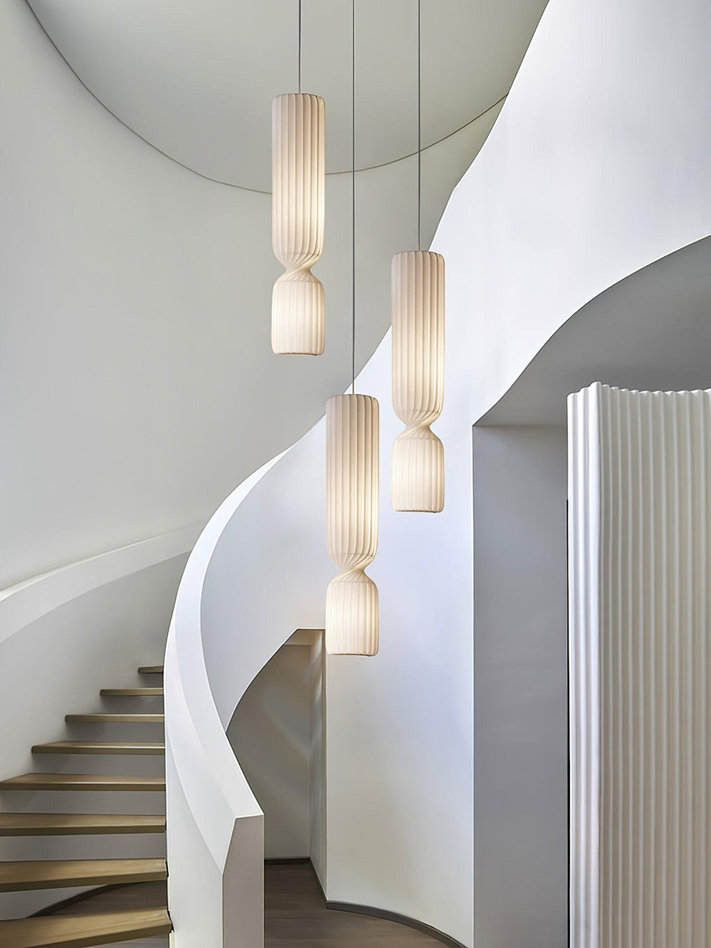 Twist Lampe suspendue minimaliste en PVC - Neutralighting