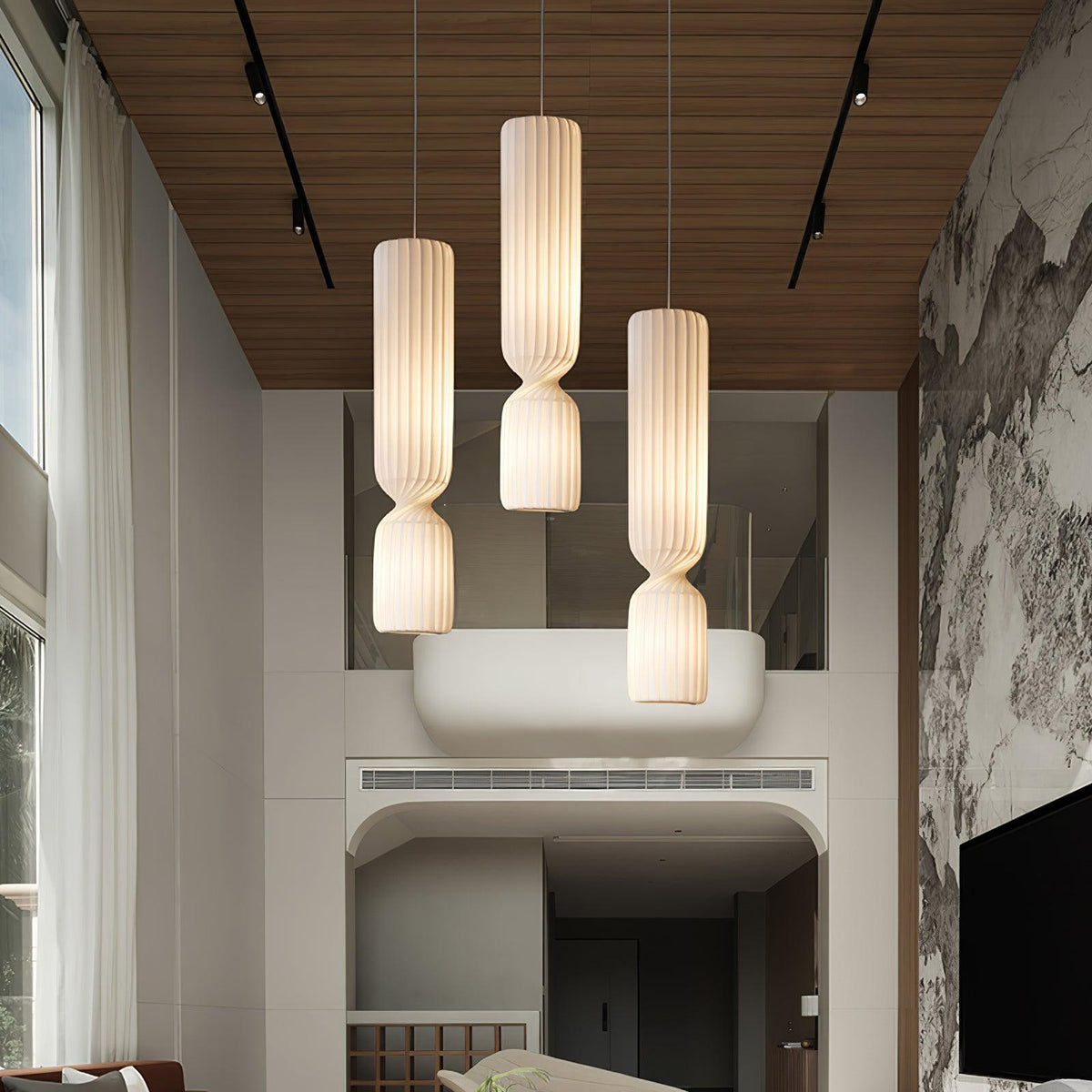 Twist Lampe suspendue minimaliste en PVC - Neutralighting