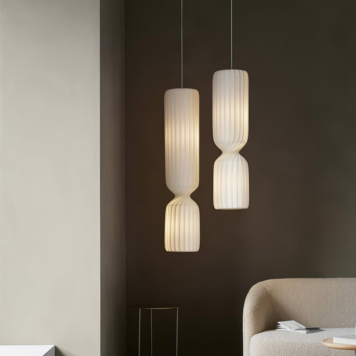 Twist Lampe suspendue minimaliste en PVC - Neutralighting
