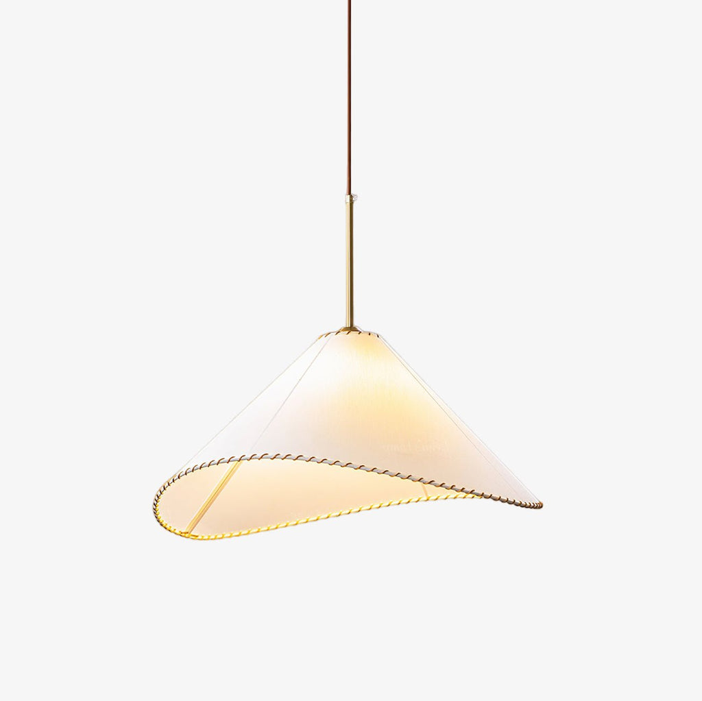 Aursoreth Nordic Tordu Abat-Jour Tissu Pendentif Lampe - Neutralighting