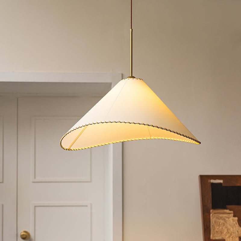 Aursoreth Nordic Tordu Abat-Jour Tissu Pendentif Lampe - Neutralighting