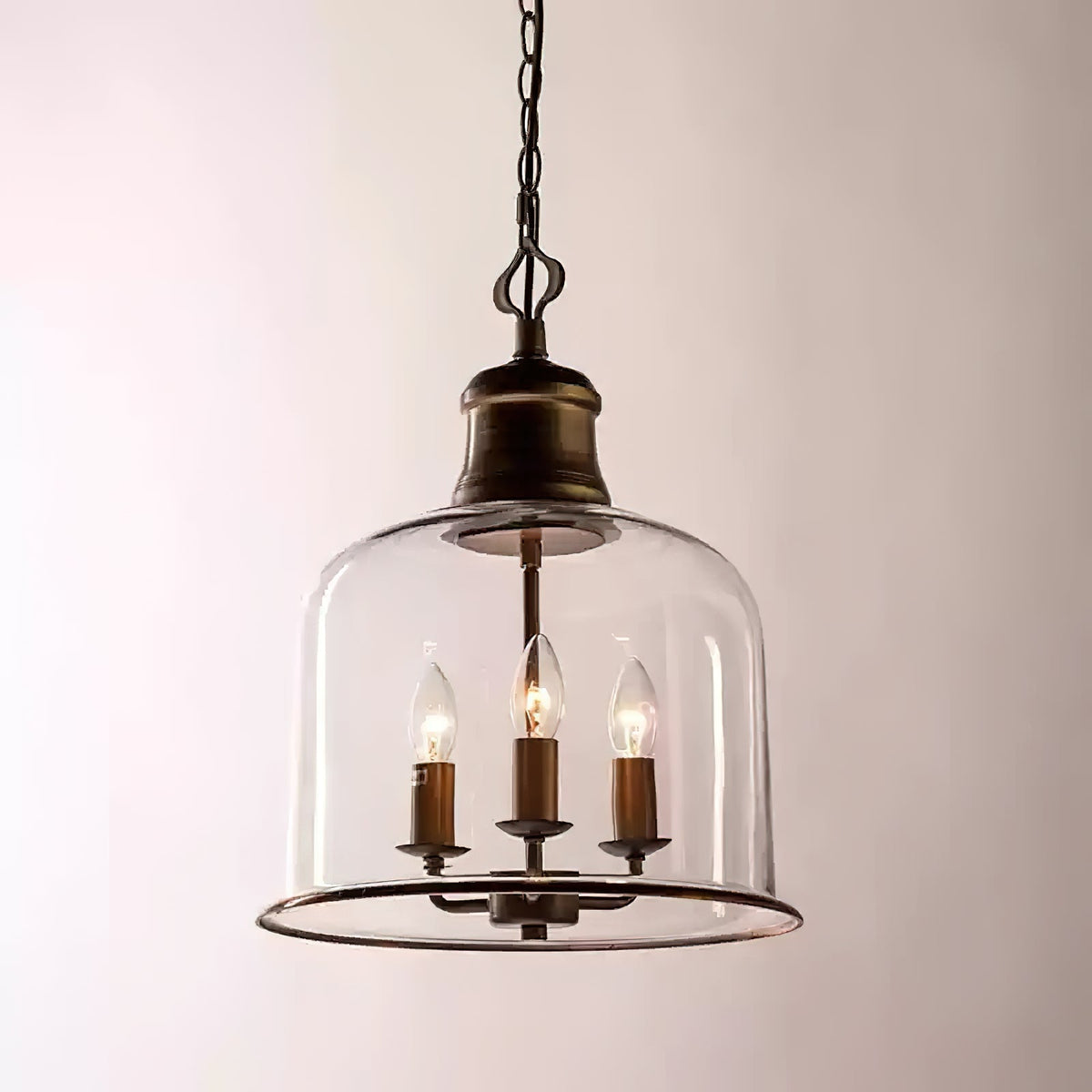 Sysolion Suspension Métal Verre Élégance Vintage - Neutralighting