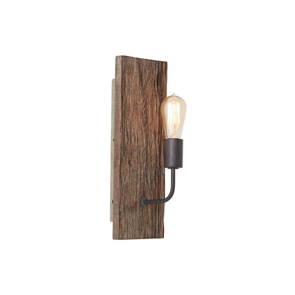 Ovenaris Applique Murale Bois Métal Industriel Vintage - Neutralighting