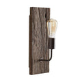 Ovenaris Applique Murale Bois Métal Industriel Vintage - Neutralighting