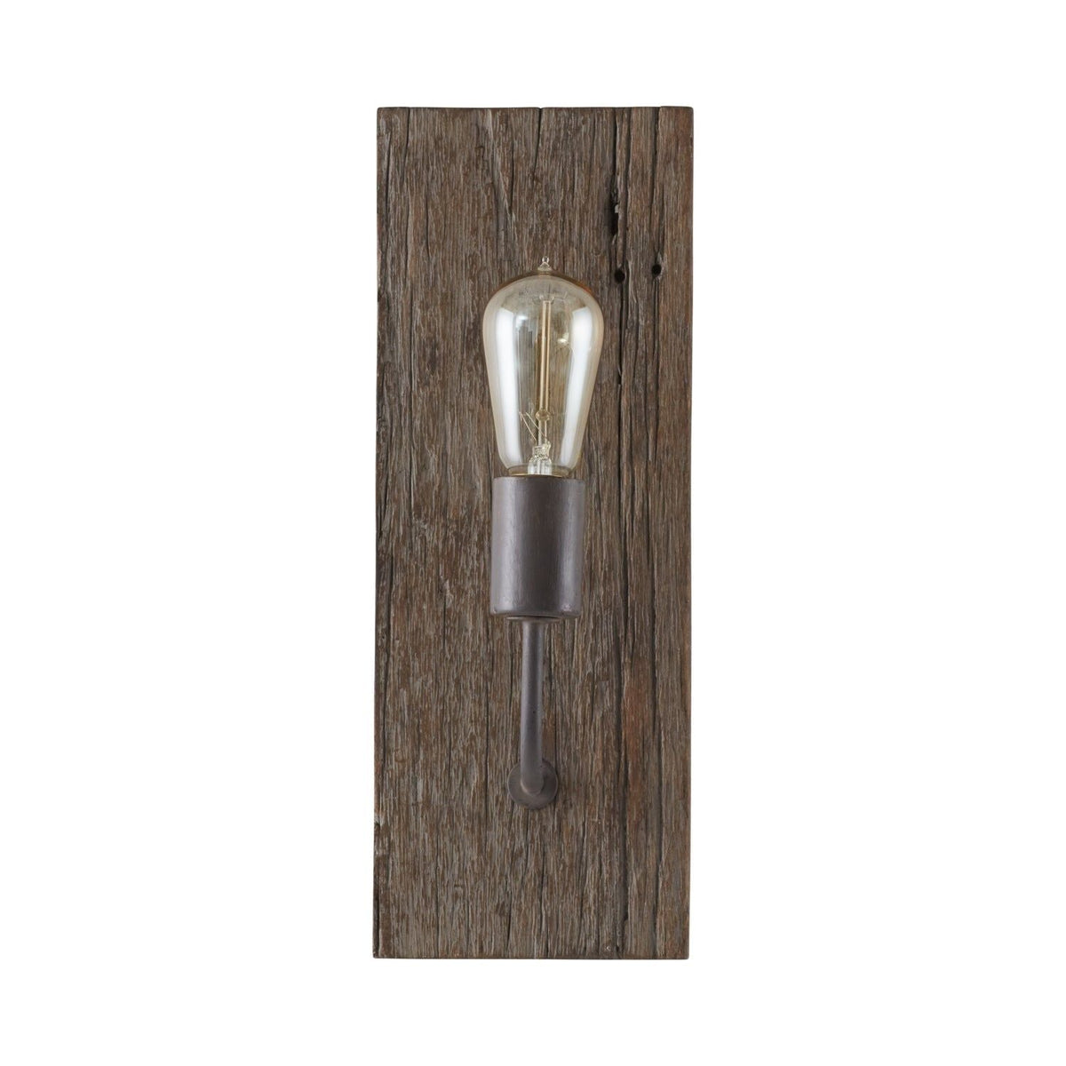 Ovenaris Applique Murale Bois Métal Industriel Vintage - Neutralighting
