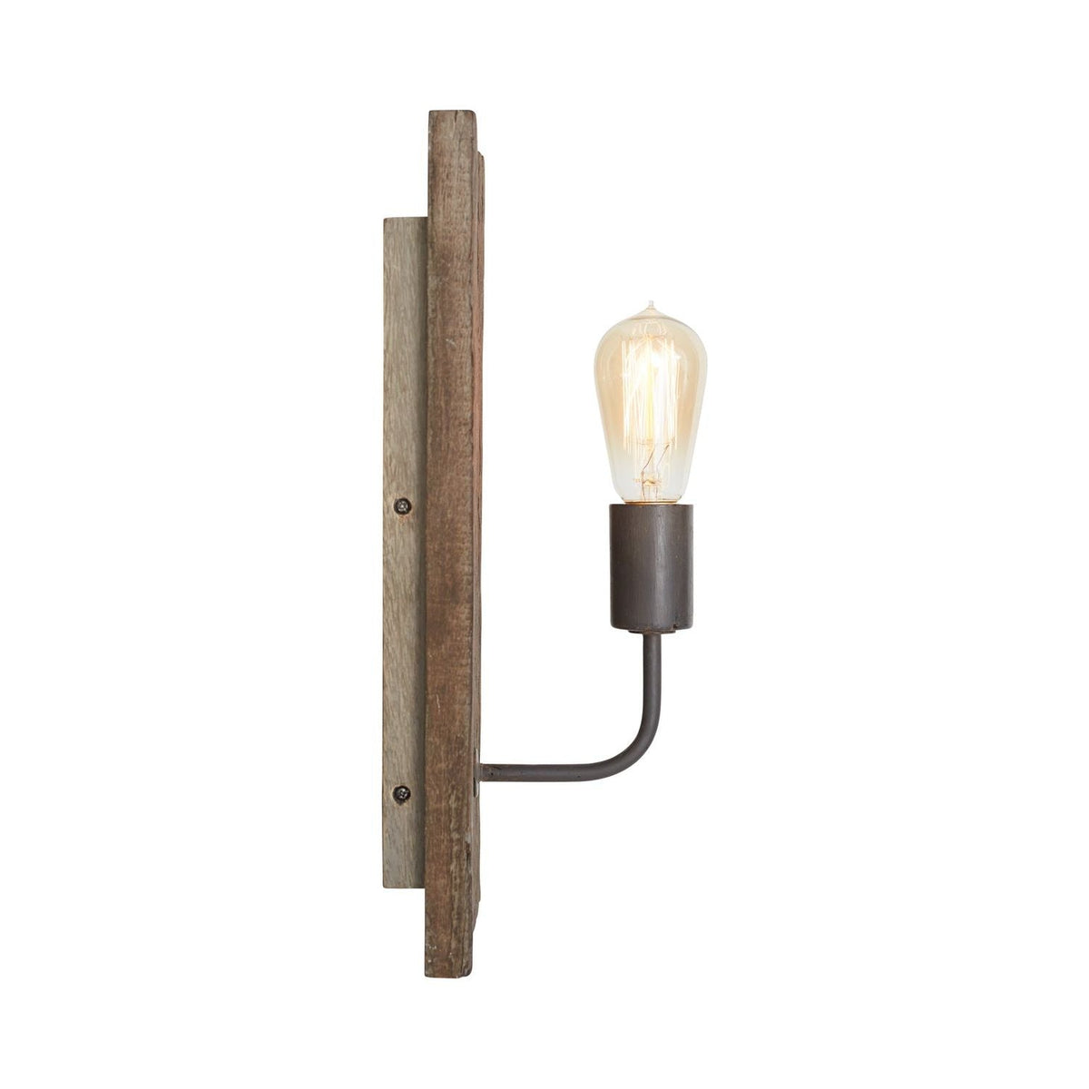 Ovenaris Applique Murale Bois Métal Industriel Vintage - Neutralighting