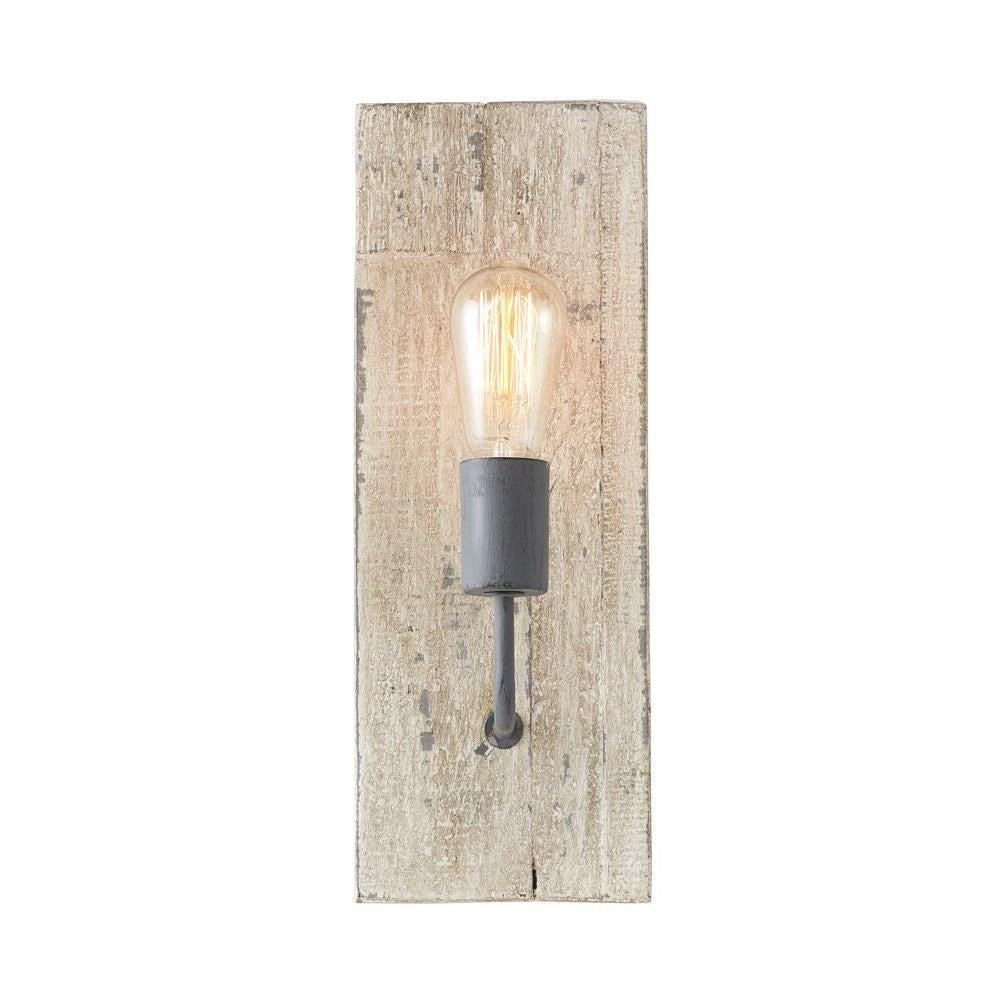 Ovenaris Applique Murale Bois Métal Industriel Vintage - Neutralighting
