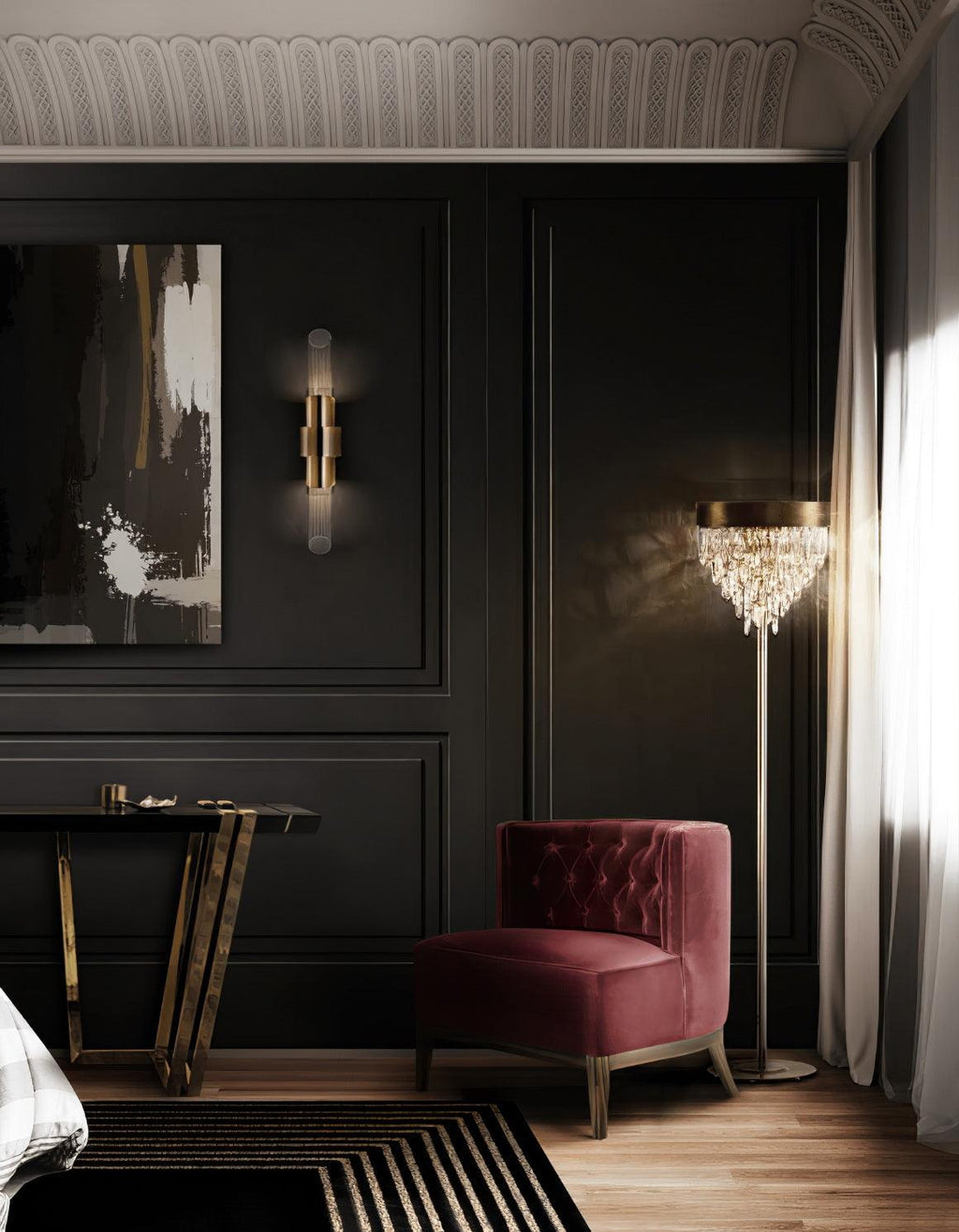 Opal Applique Murale Art Nordique Petit Cristal - Neutralighting