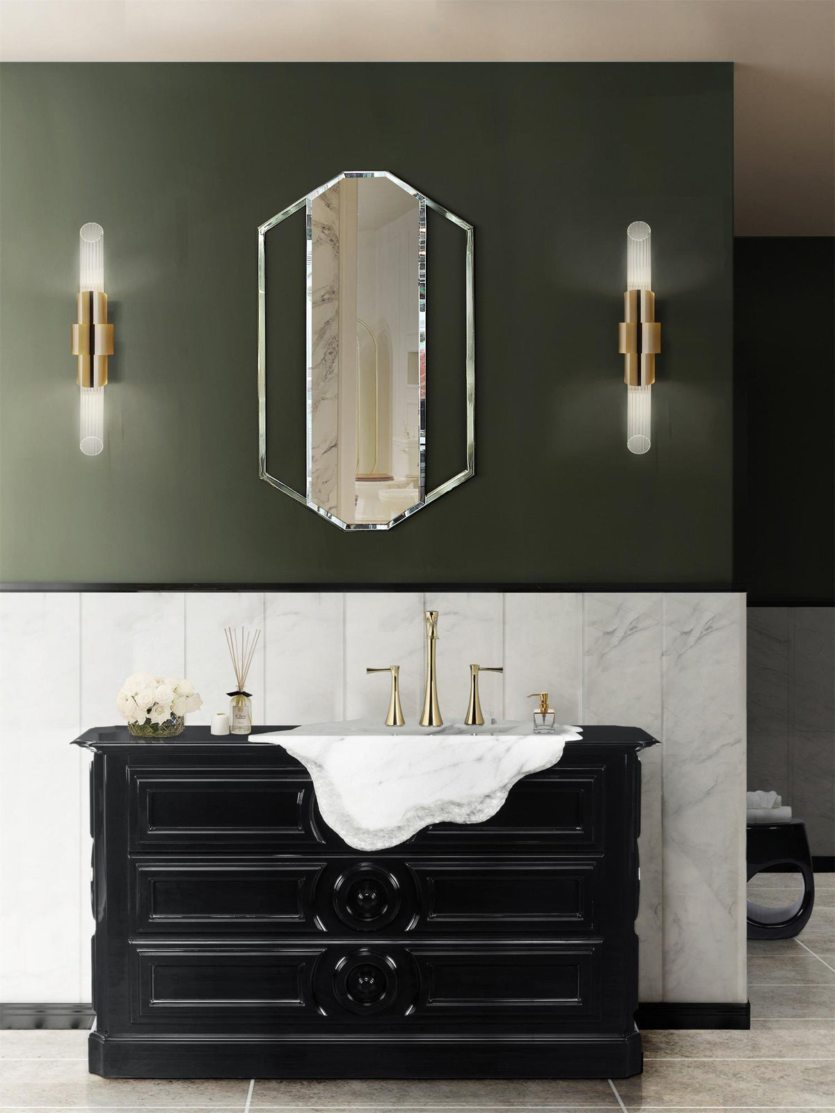 Opal Applique Murale Art Nordique Petit Cristal - Neutralighting