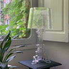 Kristy Lamp de Table Cylindre Moderne, Arcylique, Noir/Transparent, Salon - Neutralighting