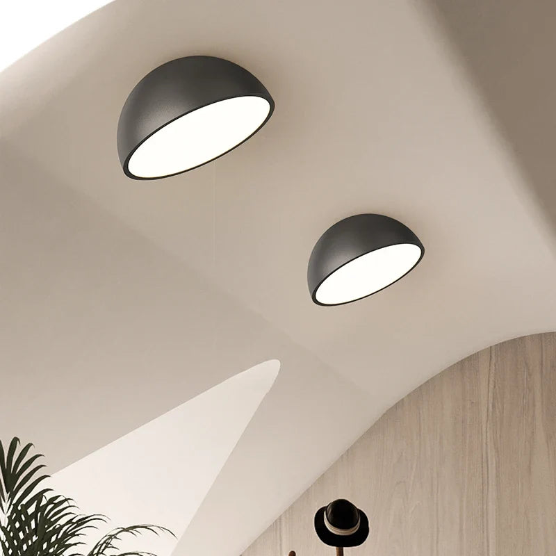 Plafonnier — LED créatifs en acrylique blanc et noir