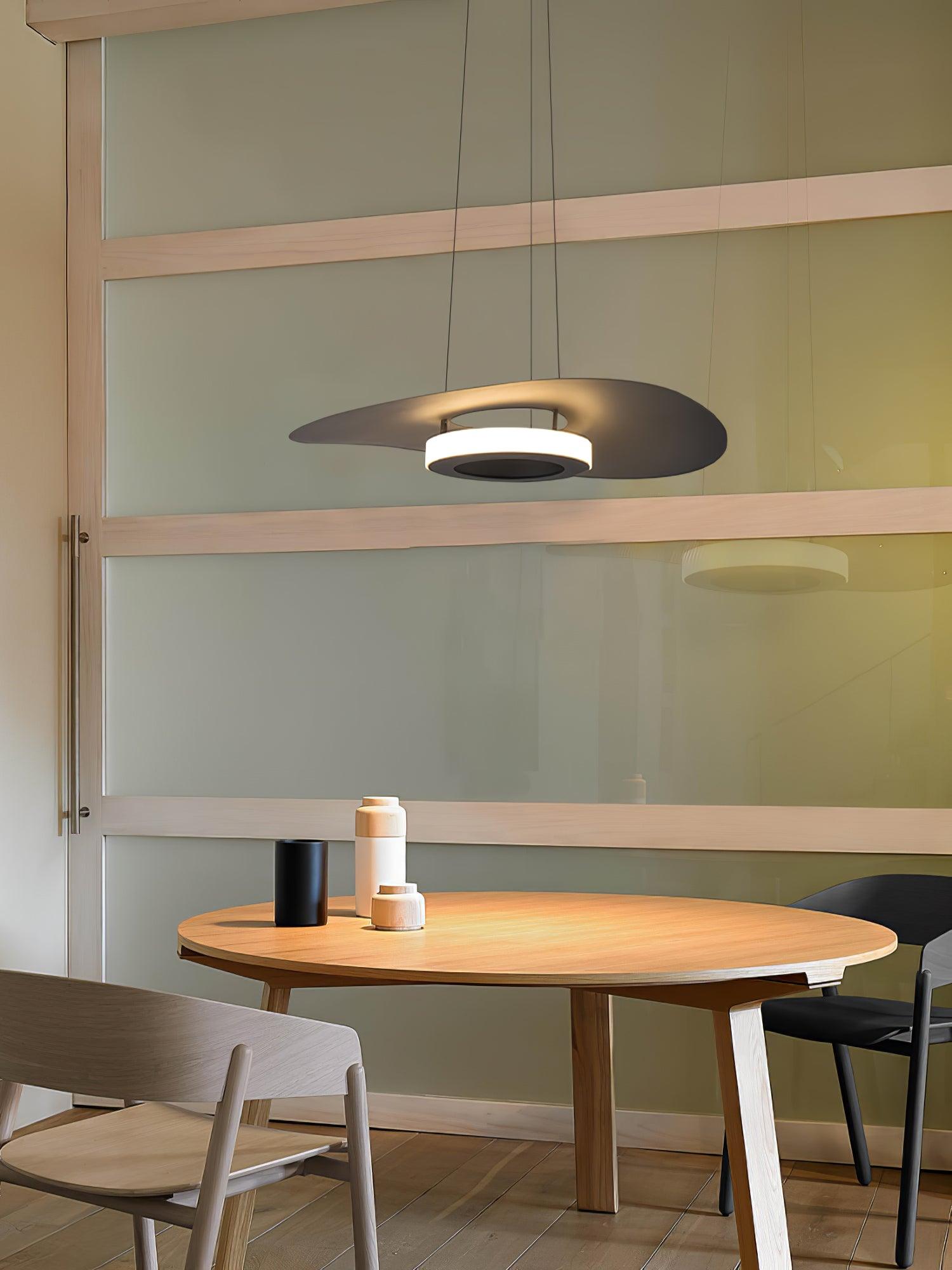 Solara Suspension en aluminium avec anneau OVNI minimaliste - Neutralighting