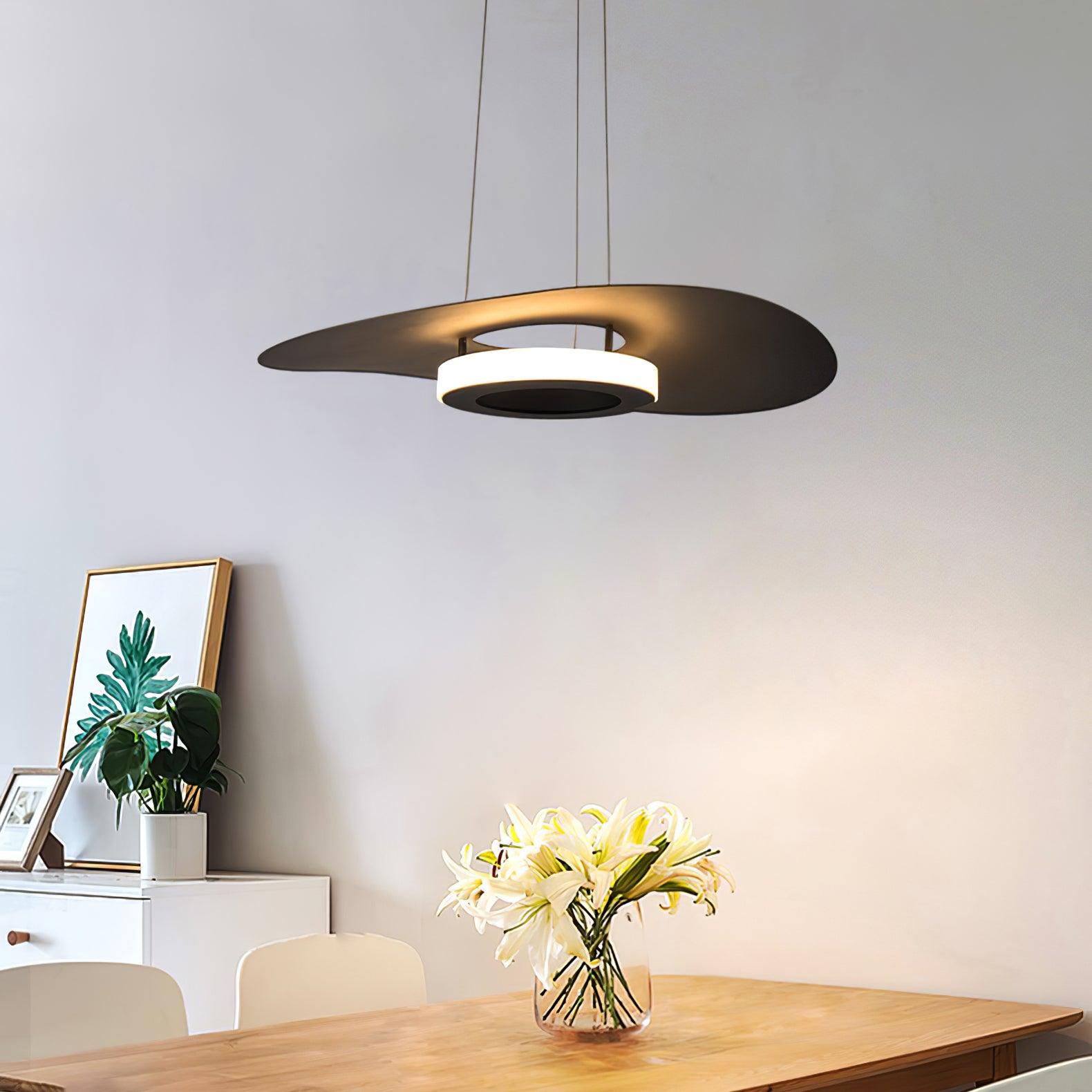 Solara Suspension en aluminium avec anneau OVNI minimaliste - Neutralighting