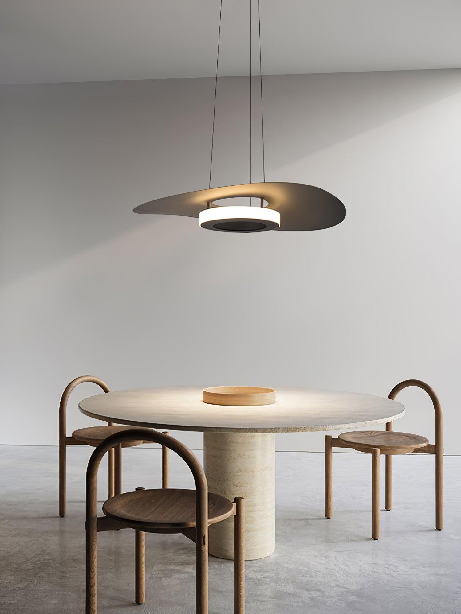 Solara Suspension en aluminium avec anneau OVNI minimaliste - Neutralighting