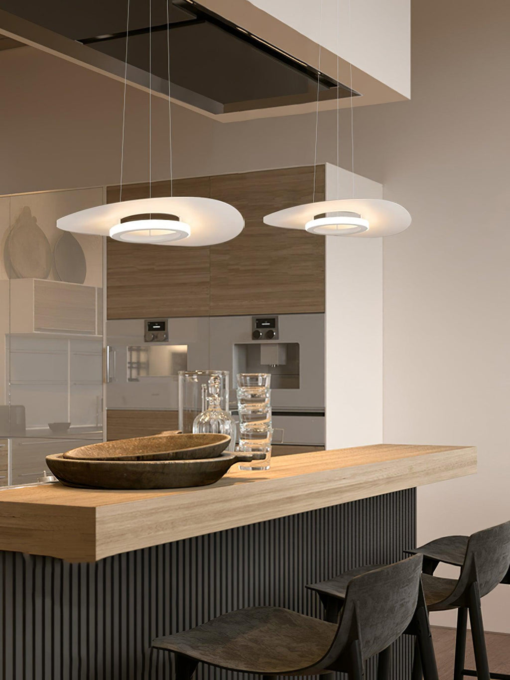 Solara Suspension en aluminium avec anneau OVNI minimaliste - Neutralighting
