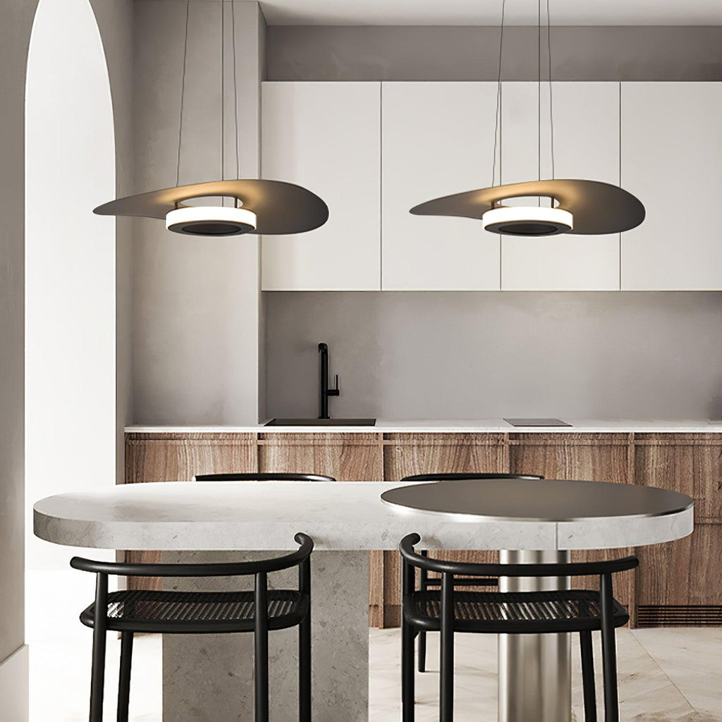 Solara Suspension en aluminium avec anneau OVNI minimaliste - Neutralighting