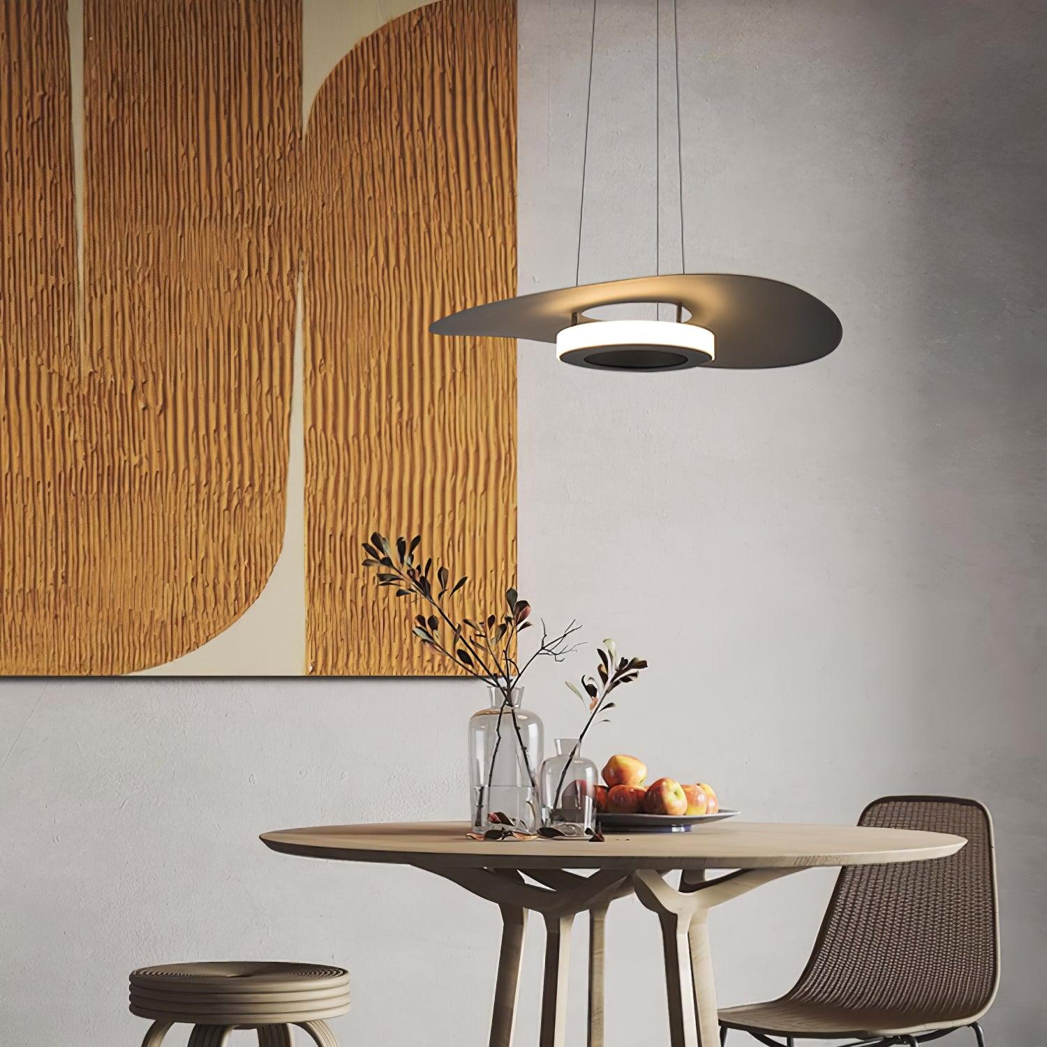 Solara Suspension en aluminium avec anneau OVNI minimaliste - Neutralighting