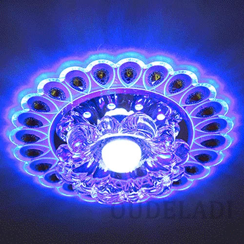 Plafonnier — Moderne Cristal Verre LED Plafonnier Spot Couloir Couloir Allée Porche Plafond Encastré Décor À La Maison Luminaire