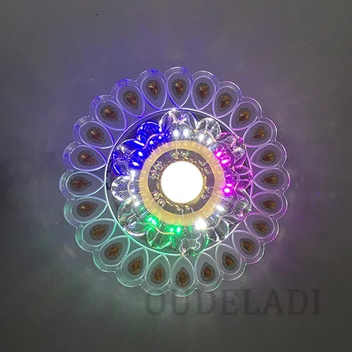 Plafonnier — Moderne Cristal Verre LED Plafonnier Spot Couloir Couloir Allée Porche Plafond Encastré Décor À La Maison Luminaire