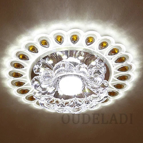 Plafonnier — Moderne Cristal Verre LED Plafonnier Spot Couloir Couloir Allée Porche Plafond Encastré Décor À La Maison Luminaire