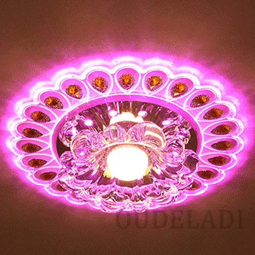 Plafonnier — Moderne Cristal Verre LED Plafonnier Spot Couloir Couloir Allée Porche Plafond Encastré Décor À La Maison Luminaire