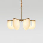 Agatha Lustre U Forme Verre Laiton Moderne - Neutralighting